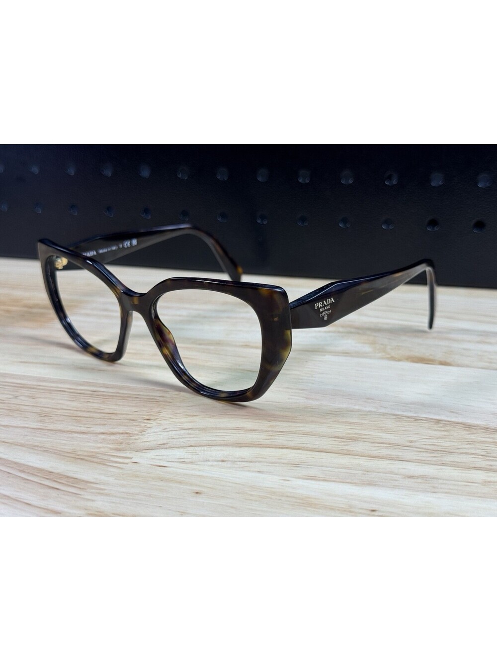 PRADA Luxury Eyeglasses VPR18W 2AU-1O1 Italy Brown Tortoise Frames 54[]17-145